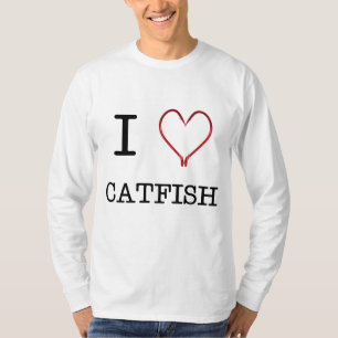 I [Hart] Vangst lange hoes T-shirt
