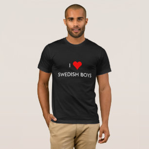 i hart zweedse jongens t-shirt