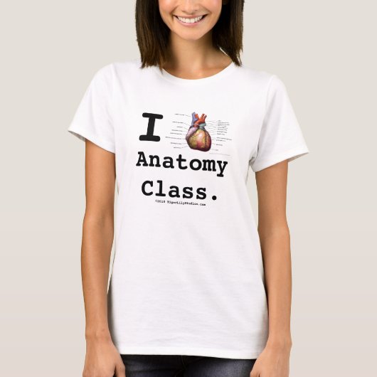 I Hartanatomie klasse T-shirt (Voorkant)