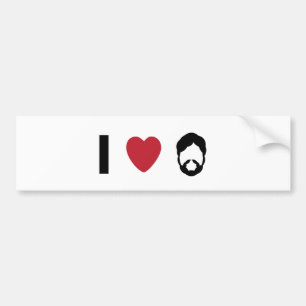I hartbaard bumpersticker