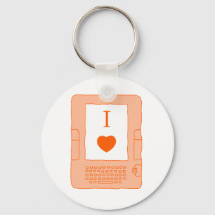 i hartboeken (oranje) sleutelhanger
