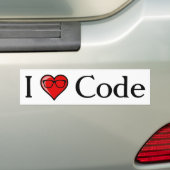 I hartcode bumpersticker (Op auto)