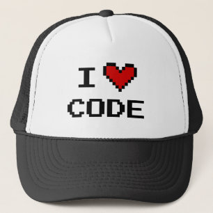 I hartcode trucker hat for computer programmeur pet