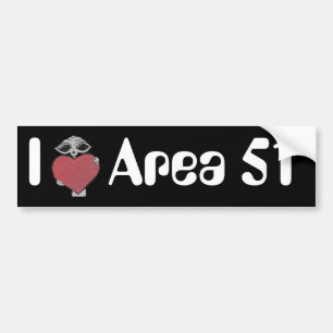 I Hartgebied 51 Alien Bumpersticker
