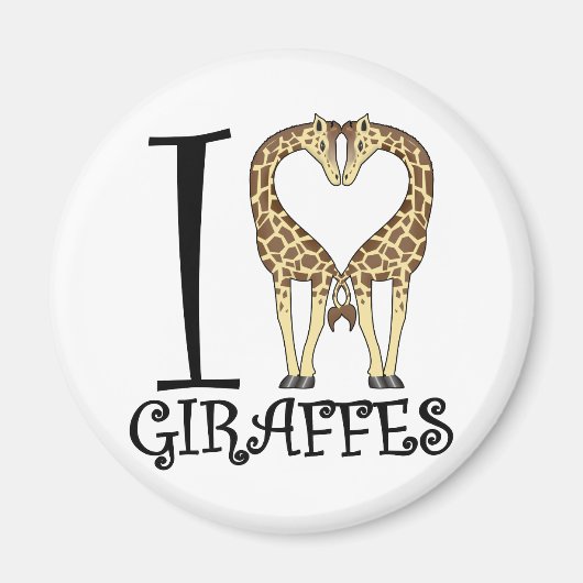 I HartGiraffes Magneet (Voorkant)