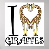 I HartGiraffes Poster (Voorkant)