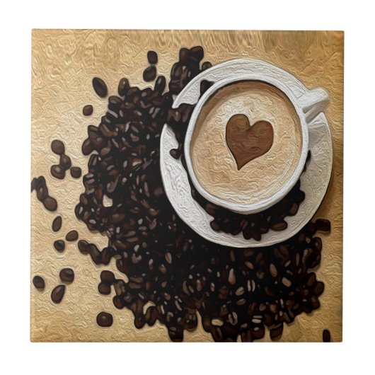 I Hartkoffie Tegeltje (Voorkant)