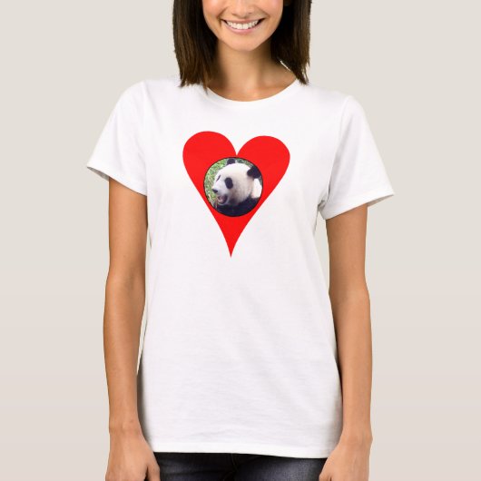 i hartpandas dames baby doll ( gemonteerd ) t-shirt (Voorkant)