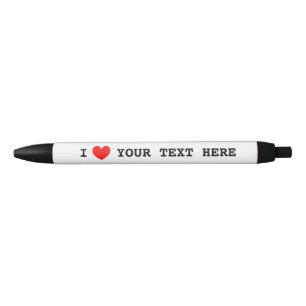 I hartpromo pen met aangepaste i-love text