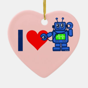I hartrobot keramisch ornament