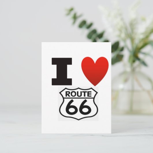 I Hartroute 66 Briefkaart (Staand voorkant)