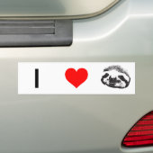 I (hartsleuven) Bumpersticker (Op auto)