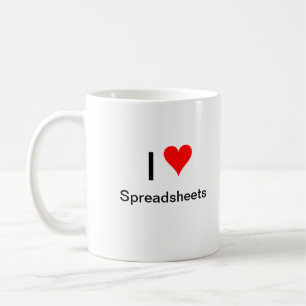 I hartspreadsheets koffiemok