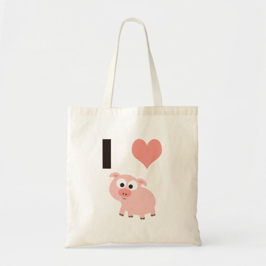 I hartvarkens tote bag (Voorkant)