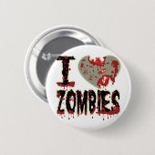 i hartzombies ronde button 5,7 cm (Voorkant /achterkant)