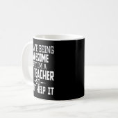 I Hate Being Awesome But I'm A PE Teacher Koffiemok (Voorkant links)