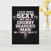 I Hate Being Y But I'm A Chubby Bearded Man Kaart (Gele Bloem)
