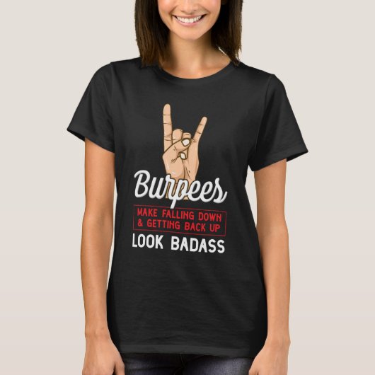 I Hate Burpees Joke  Fitness Exercise Burpee Worko T-shirt (Voorkant)