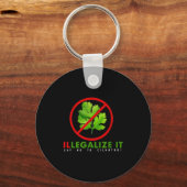 I Hate Cilantro - Illegalize It Say No To Cilantro Sleutelhanger (Voorkant)