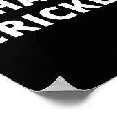 I Hate Cricket  Poster (Hoek)