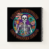 I Hate Everyone Coffee Helps Coffee Lover Gifts Notitieboek (Achterkant)