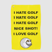 I Hate Golf - serviette de golf (Devant)