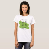 "I HATE GOLF" T-shirt voor vrouwen (Voorkant volledig)