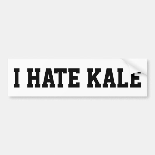 I Hate Kale Bumpersticker (Voorkant)