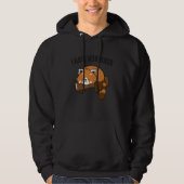 I Hate Mornings Sleeping Red Panda Hoodie (Voorkant)