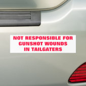 I HATE TAILGATERS BUMPERSTICKER (Op auto)