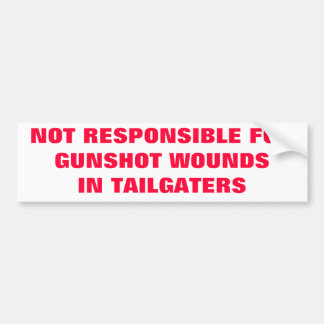 I HATE TAILGATERS BUMPERSTICKER