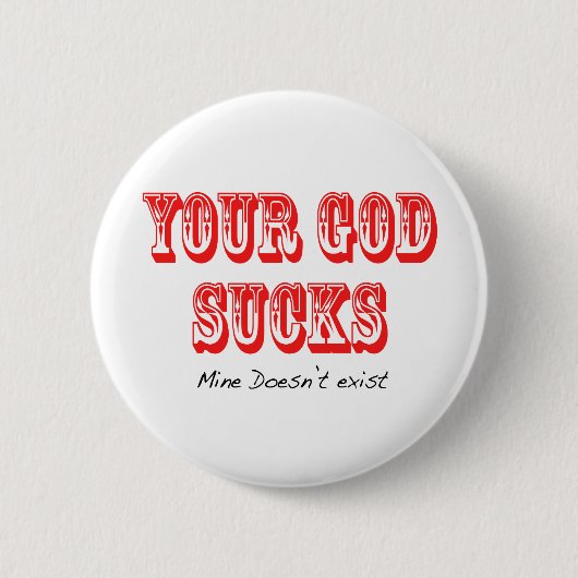 I-Hate-ur-god Ronde Button 5,7 Cm (Voorkant)