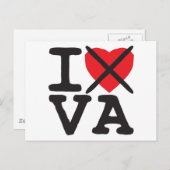 I Hate VA - Virginia Briefkaart (Voorkant / Achterkant)