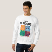 "I have 4 Moods" Sweatshirt graphique pour hommes (Devant entier)