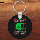 I Have A Spreadsheet For That Christmas Ugly Sweat Sleutelhanger (Voorkant)