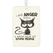 I Have Anger Issues Funny Cat Lover Gift  Luchtverfrisser (Achterkant)