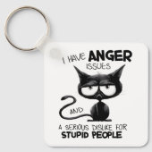 I Have Anger Issues Funny Cat Lover Gift  Sleutelhanger (Voorkant)