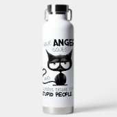 I Have Anger Issues Funny Cat Lover Gift Waterfles (Voorkant)