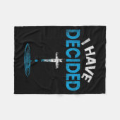 I Have Decided To Follow Jesus Christian Baptism M Fleece Deken (Voorkant (Horizontaal))