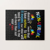 I Have Nonverbal Autism Awareness Puzzle Piece (Horizontal)