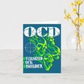 I Have Ocd Oversized Disorder Kaart (Gele Bloem)
