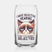 I Have Selective Hearing Funny Cat Lover Gift  (Verso)
