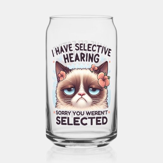 I Have Selective Hearing Funny Cat Lover Gift (Verso)