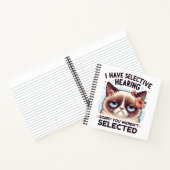 I Have Selective Hearing Funny Cat Lover Gift Notitieboek (Binnen)
