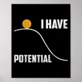 I Have Tential Funny Physics Teacher Science Poster (Voorkant)