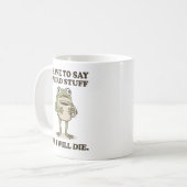 I Have to Say Weird Stuff Frog Coffee Mug Koffiemok (Voorkant links)