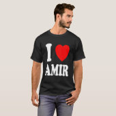I He Love Amir Spouse Married T-shirt (Voorkant volledig)