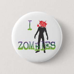 I Headshot Zombies Ronde Button 5,7 Cm