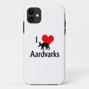 I Heart Aardvarken iPhone 11 Hoesje