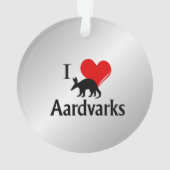 I Heart Aardvarken Ornament (achterkant)